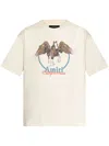 Amiri 'pegasus' Crew Neck Graphic Print T-shirt In Neutrals