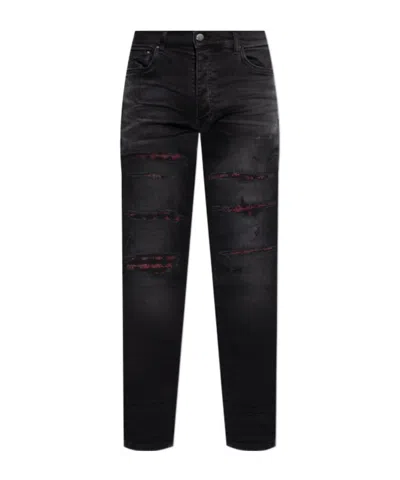 Amiri Pierced Jeans In Black