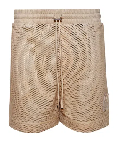 Amiri Pierced Shorts In Nude