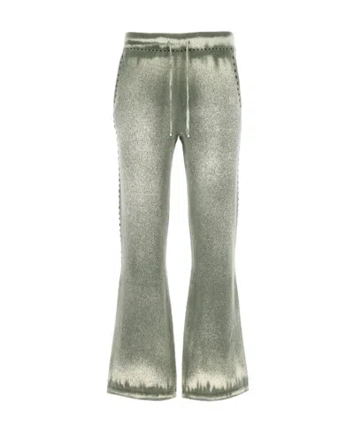 Amiri Pigment Spray Flared Pants In Gray