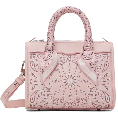 Amiri Pink Bandana Micro Triangle Bag