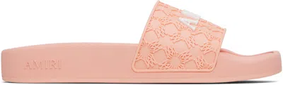 Amiri Pink Ma Quad Pool Slides