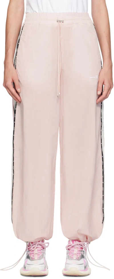 Amiri Pink Raglan Ma Track Pants In Rosewater