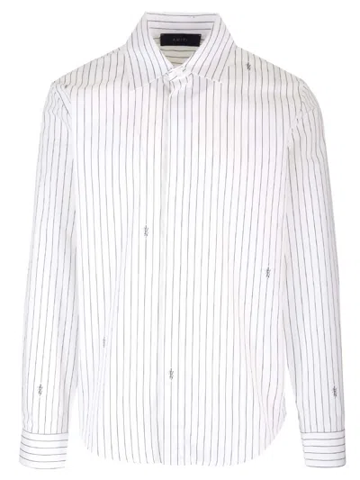 Amiri Pinstripe Shirt In White