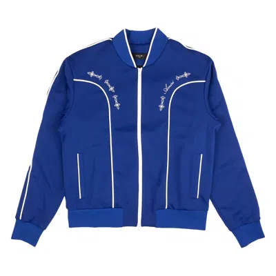 Pre-owned Amiri Piping Western Track Jacket 'blue' | Men's Size L