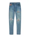 Amiri Mx1 Distressed Skinny Jeans In Blue