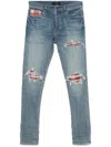 Amiri Plaid Mx1 Jeans - Men's - Elastomultiester/cotton/elastane In Blue