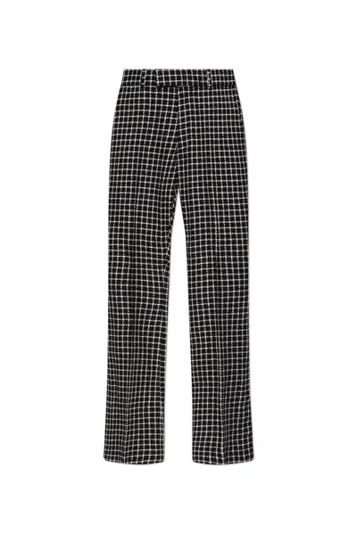 Amiri Bouclé Flared Trousers In Multi