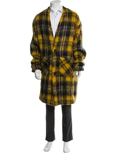 Pre-owned Amiri Plaid Print V-neck Cardigan W/ Tags In Multi