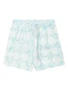 Amiri Pleated Shorts In Blue