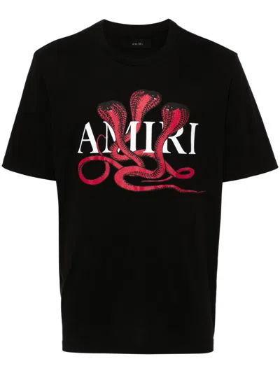 AMIRI GLITTER POISON LOGO T-SHIRT - MEN'S - COTTON