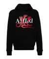 Amiri Man Sweatshirt Black Size L Cotton In Black