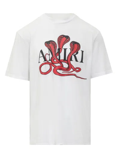 Amiri Poison T-shirt In White Red
