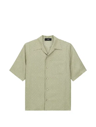 Amiri Polka-dot-pattern Shirt In Green