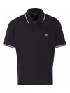 Amiri Tipped Collar Polo Shirt In Blue