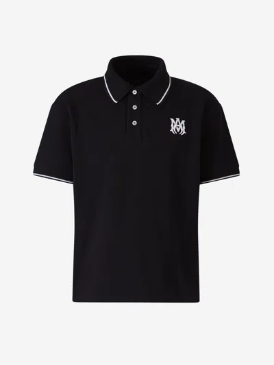 Amiri Men's Logo-embroidered Cotton Polo Shirt In Cotton Fabric