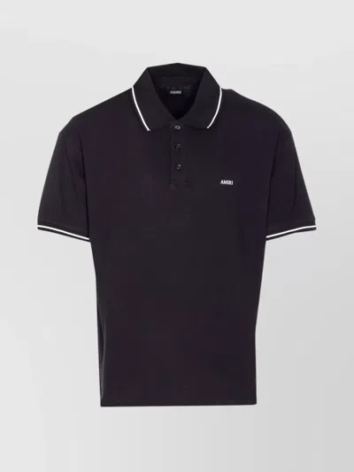 Amiri Polo Shirt With Short Sleeves And Collar