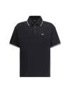 Amiri Black Polo Shirt With Classic Collar And Logo Lettering Embroidery On The Front In Cotton Man
