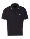 Amiri Tipped Collar Polo Shirt In Black