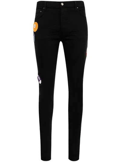 Amiri Pool Ball Skinny Jeans In Black
