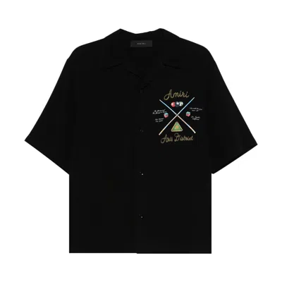 Pre-owned Amiri Pool Cue Bowling Shirt 'black'
