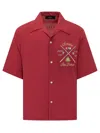 Amiri Pool Cue Bowling Shirt In Red