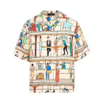 Pre-owned Amiri Pool Hall Bowling Shirt 'multicolor' | Multi-color | Men's Size Xxl