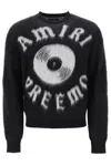 Amiri Preemo Mohair Blend Crewneck Sweater In Bianco