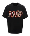 Amiri Mens Snake Oversized Short-sleeve Cotton-jersey T-shirt Black In Black
