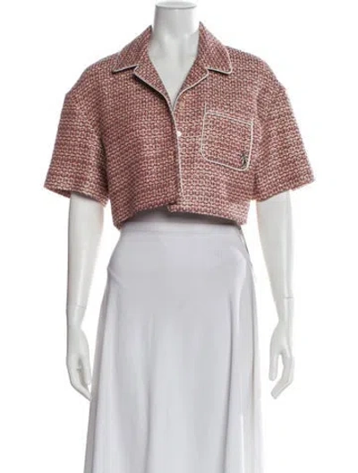 Pre-owned Amiri Printed Bolero In Pink