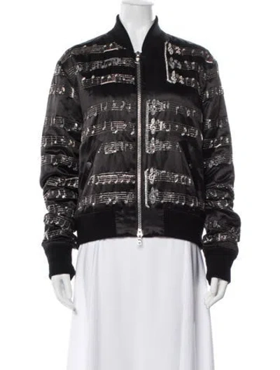 Pre-owned Amiri Printed Bomber Jacket In Black