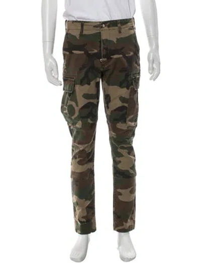 Pre-owned Amiri Printed Cargo Pants In Green