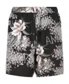 Amiri Men Printed Silk Bermuda Shorts In White