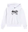 Amiri Printed Cotton Hoodie In White
