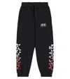 Amiri Printed Cotton Sweatpants In Black