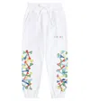 Amiri Printed Cotton Sweatpants In White