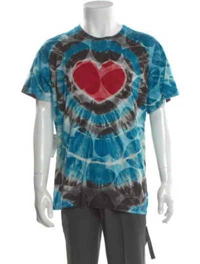 Pre-owned Amiri Printed Crew Neck T-shirt W/ Tags In Blue