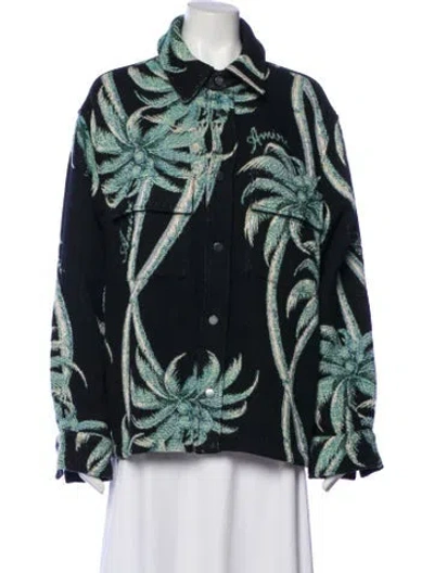 Pre-owned Amiri Printed Jacket In Blue