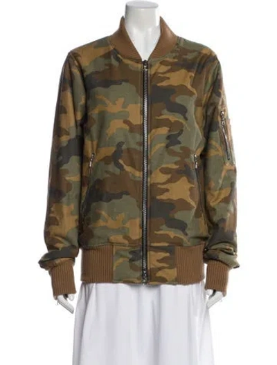 Pre-owned Amiri Printed Jacket In Green