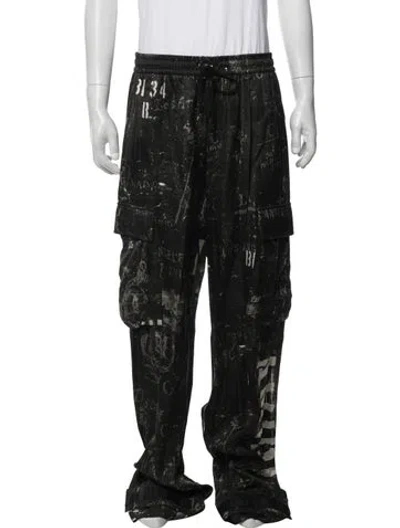 Pre-owned Amiri Printed Joggers In Black