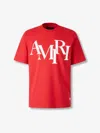 Amiri Logo Short-sleeved T-shirt In Red