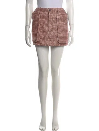 Pre-owned Amiri Printed Mini Skirt In Pink