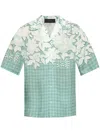 Amiri Printed Shirt In Blau