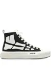 Amiri Premium Leather Sneakers With Pull-tab And Rubber Toe Cap In Black