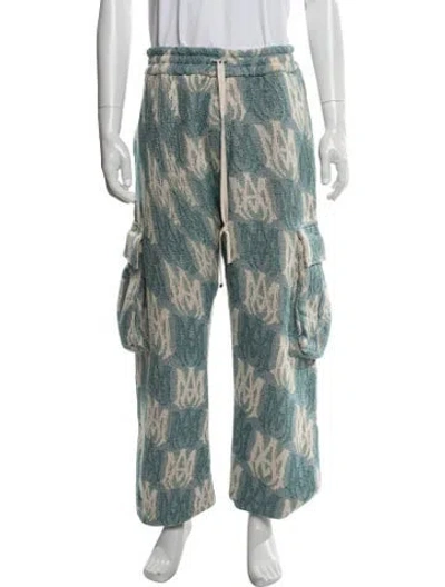 Pre-owned Amiri Printed Sweatpants In Blue