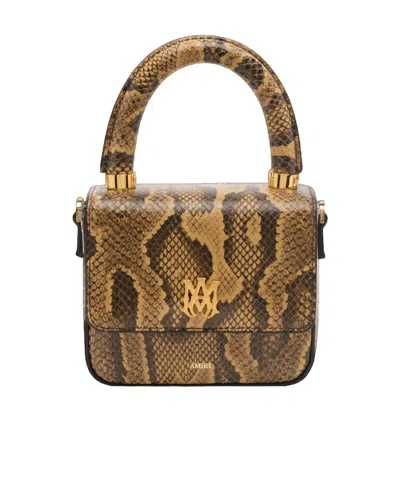 Amiri Python Embossed Micro Ma Bag In Multi