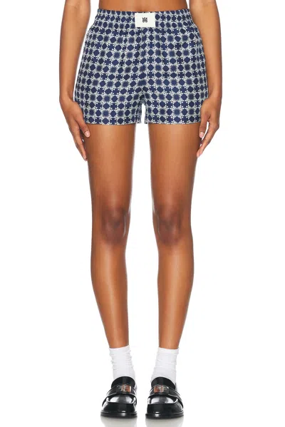 Amiri Quad Boxer Short In Midnight Blue
