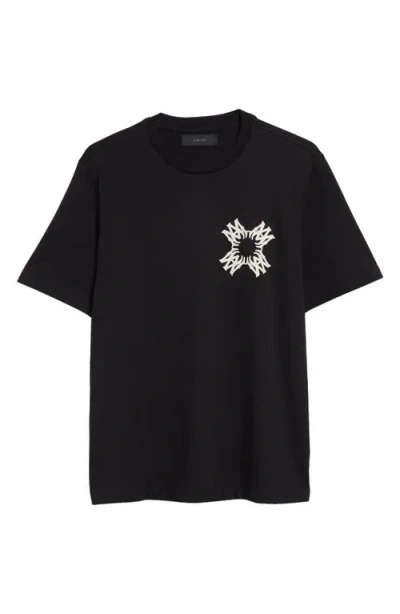 AMIRI AMIRI QUAD LOGO COTTON GRAPHIC T-SHIRT