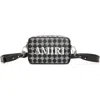 Amiri Quad Monogram Coated Canvas Camera Bag In Black