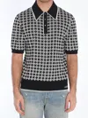 Amiri Quad Geometric Pattern Polo T-shirt